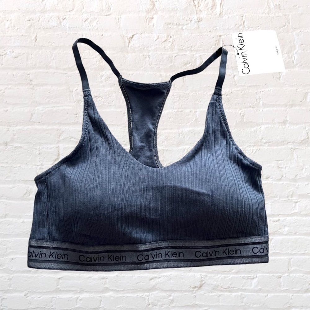 🆕 Calvin Klein signature ribbed lounge bralette